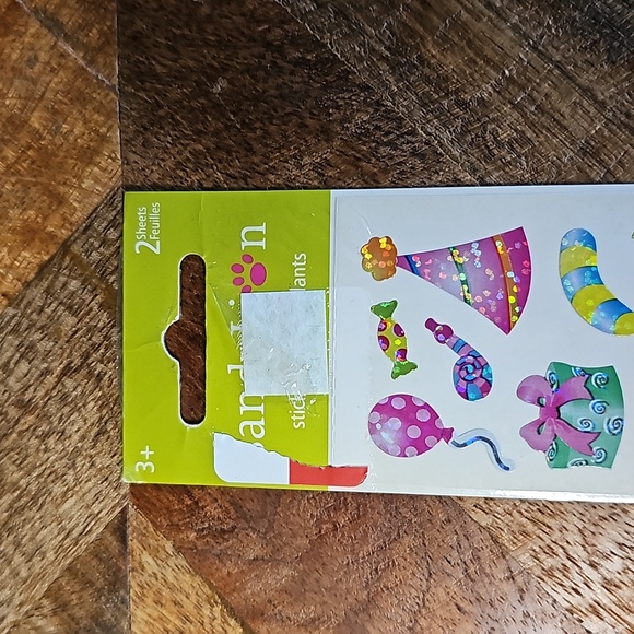 Vintage SandyLion birthday party stickers sealed sticker sheet - Picture 3 of 7